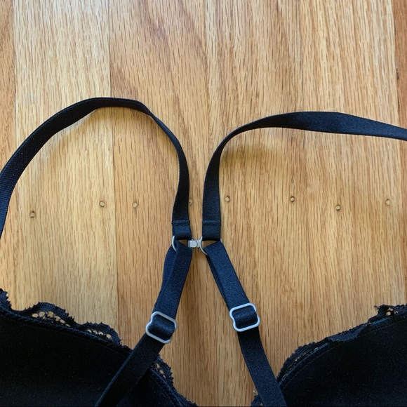 Aerie black lace push up convertible bra - Picture 5 of 8